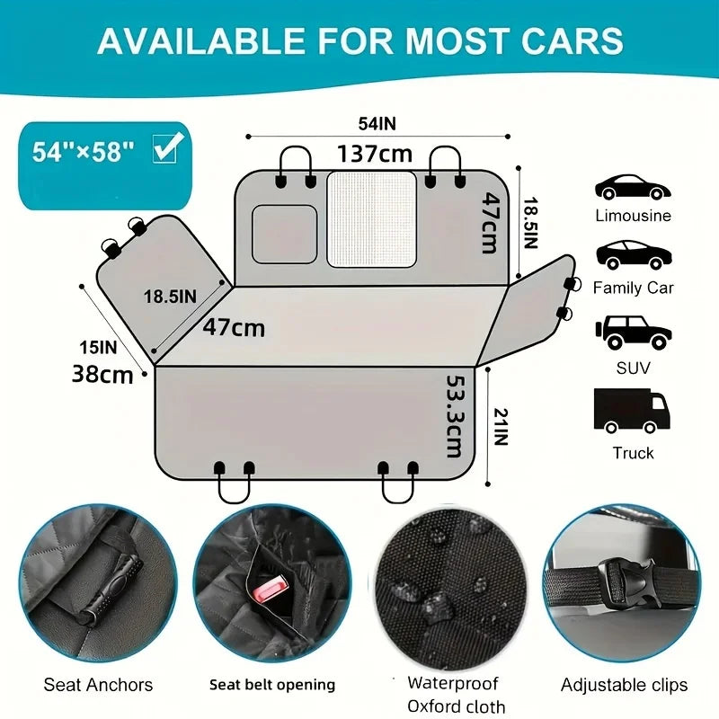 Car Seat Cover for Dogs | Water resistant And Scratch proof!